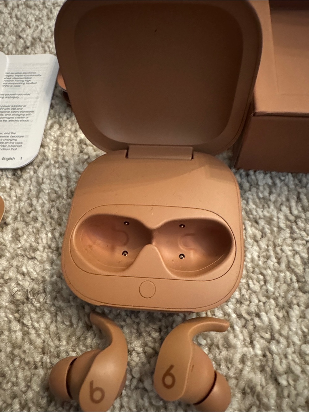 Beats by Dre Beats x Kim True Wireless Earbuds in Brown/Tan - Picture 9 of 14